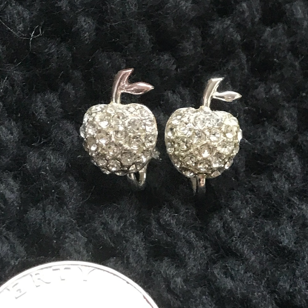 Apple Rhinestone earrings